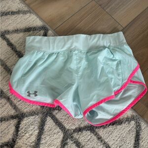 Under Armour Blue and Pink Athletic Shorts Moisture-Wicking